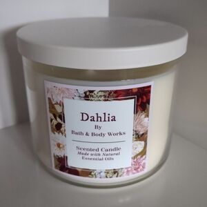 BBW Dahlia 3 Wick Candle New